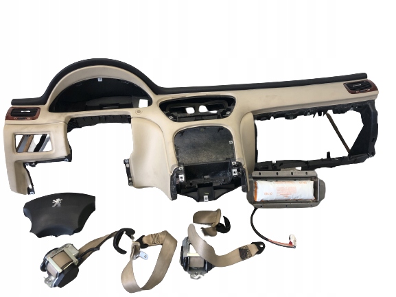 console dashboard panel airbags tension belts PEUGEOT 607 LIFT