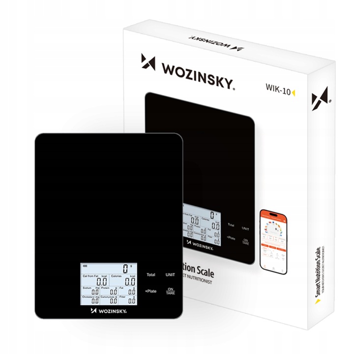 Inteligentní kuchyňská váha s displejem a aplikací Bluetooth 10 kg
