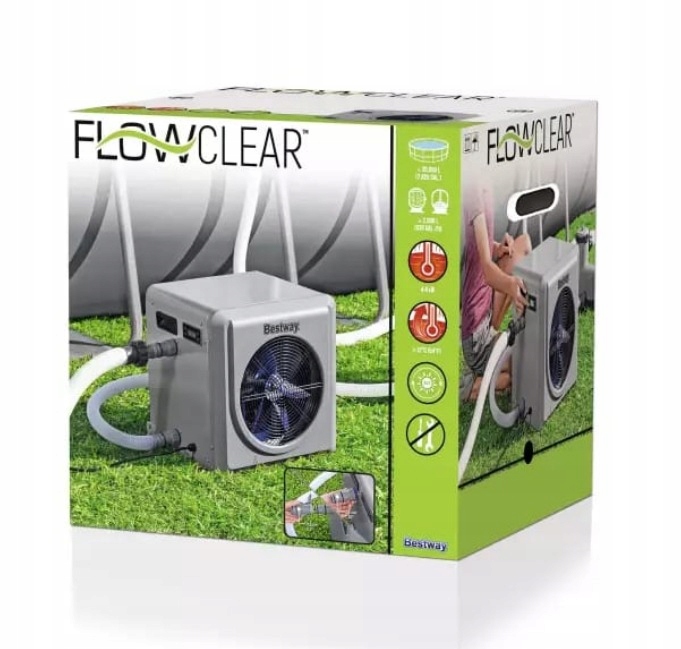 Bestway електричний підігрівач для басейну Flowclear насос теплий 58748
