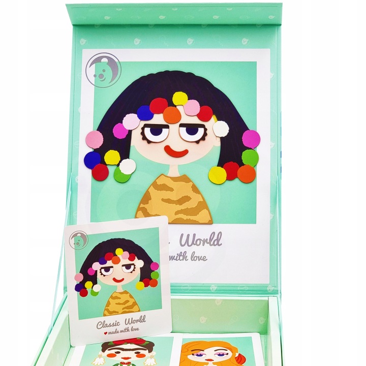 UKŁADANKA MAGNETYCZNA MAGNETIBOOK TABLICA UBIERANKA PUZZLE CLASSIC WORLD Liczba elementów 44 szt.