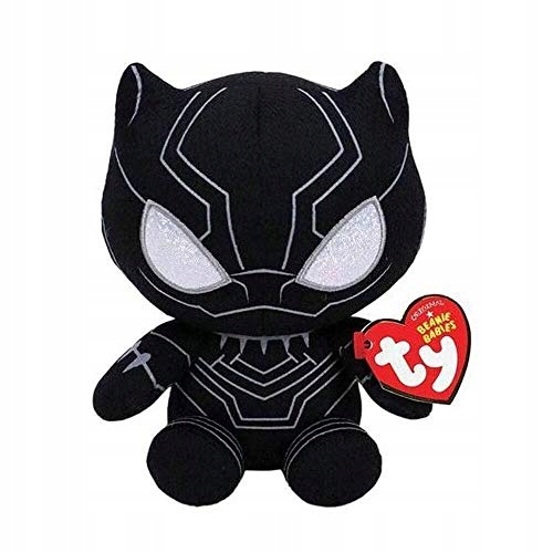 Ty 41197 marvel black panther plush чорний сірий s