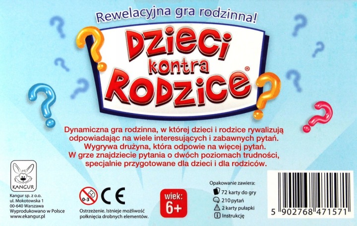 Настільна гра Dzieci kontra Rodzice Кенгуру — фото 5