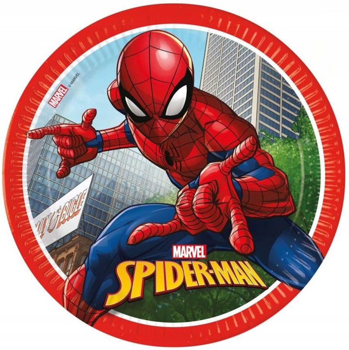 Тарілочки паперові Spiderman 23 см