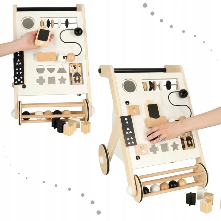 Каталка Дерев'яні ходунки Розвивальні З Сортером І Іграшками 12 міс.+ На Подарунок — фото 6