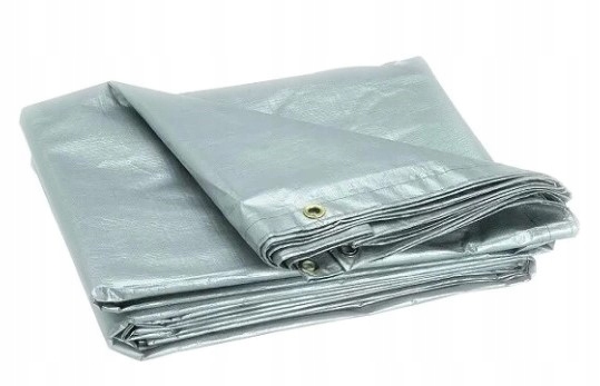 Stříbrná plachta čtverec Silná 10 m x 18 m HeavyDuty
