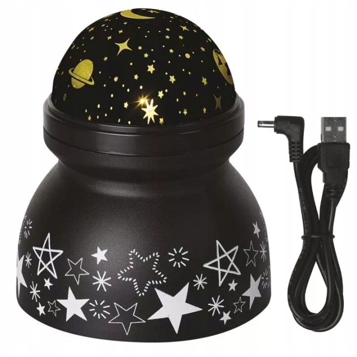 Проектор LED EMOS DCPW05 зірки тепла білий поворотний 3 шт. AAA USB IP20
