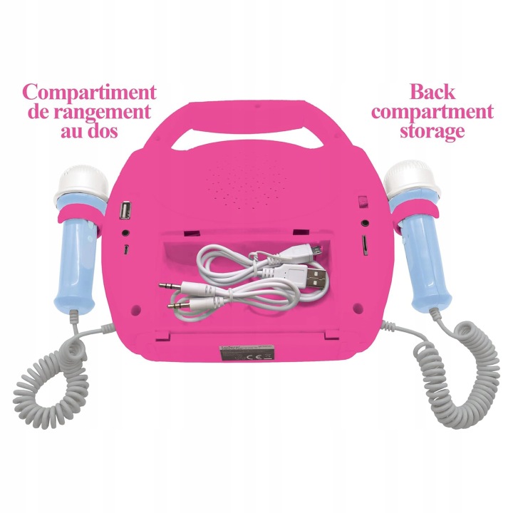 LEXIBOOK Колонка bluetooth з 2 мікрофонами - плеєр караоке Barbie — фото 2