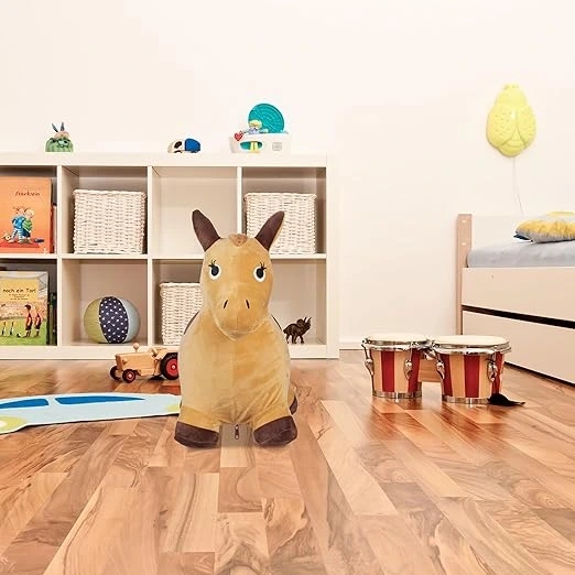 Relaxdays Поні для стрибків з чохлом і насосом, стрибунець для дітей — фото 4