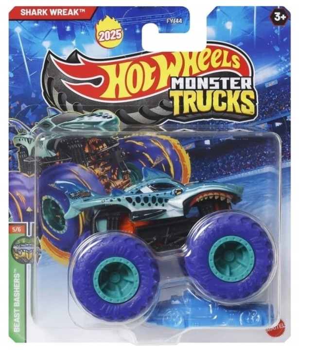 Shark Wreak Diecast Hot Wheels Акула 1:64 Авто Monster Trucks Машинка 9 см — фото 2