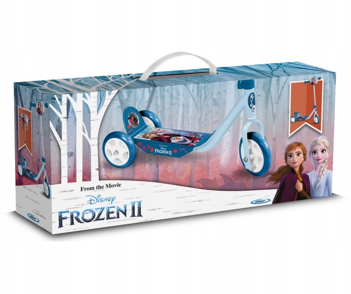 Самокат Frozen II ANNA ELSA 3 Колісна Дитяча Pulio Складана Синя (виставковий) — фото 4