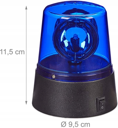 Лампа Проектор Поворотна Синя 360° LED Батарейки на Вечірки Свята — фото 2
