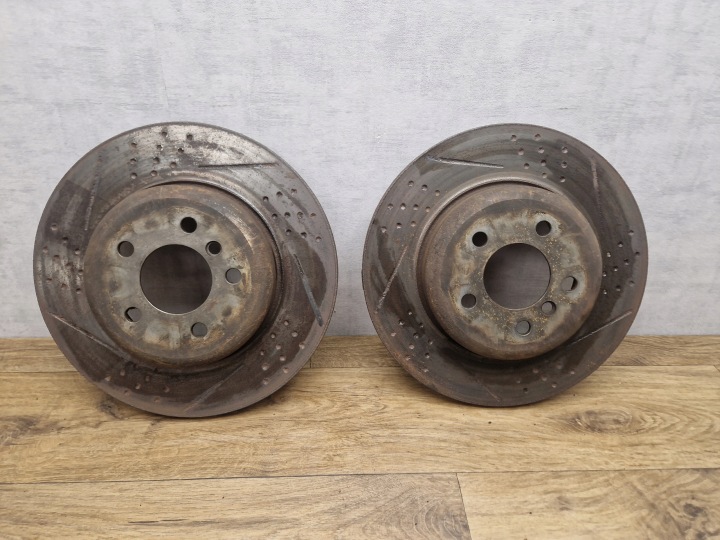 BMW rear. discs brake 345mm x 24mm 5x120 rear part NAWIERCANE WENT. KOMPLET