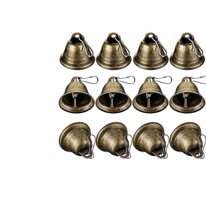 Коричневий Маленькі Jingle Bells Метал DIY Міні Підвісний Дзвоник Для рукоділля Вінтаж 30 шт. — фото 2