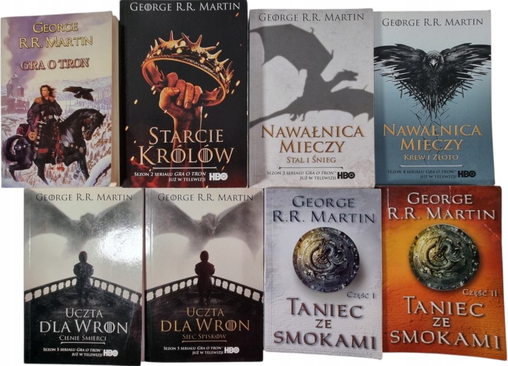 Zdjęcie egzemplarza: Gra o Tron 1-8 / Pieśń Lodu i Ognia Komplet / George R.R. Martin