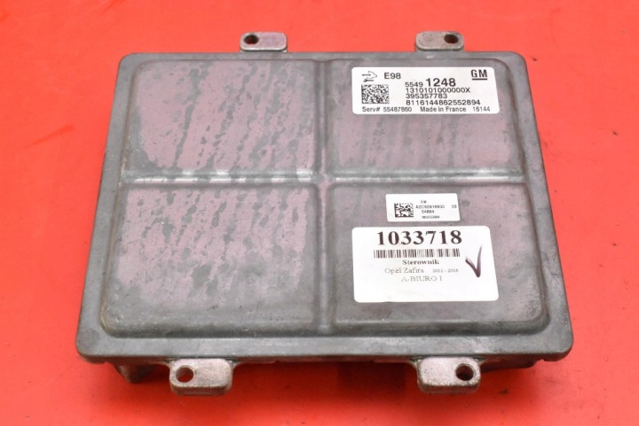 Bedienteil Computer DES MOTORS 55491248 OPEL ZAFIRA C 1.6 CDTI 120KM 12-16