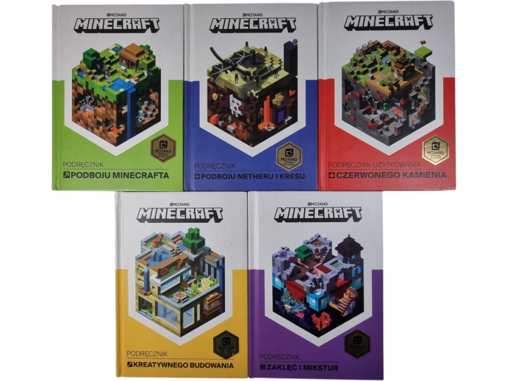 Zdjęcie egzemplarza: Minecraft / Kolekcja Podręczników Gracza / zestaw 5 książek