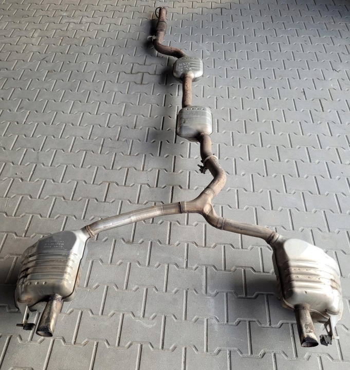 Marmitta sistema scarico completo auto usato completo MERCEDES C 350 W205 S205 KOMBI 2.0 CGI HYBRID