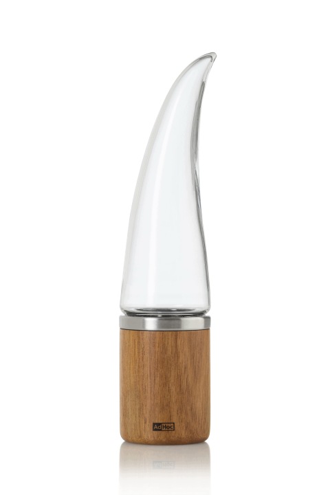 Kráječ na chilli Pepe, nerez/akácie/sklo 20,5 cm