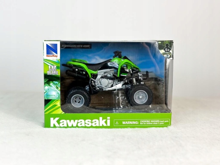 Модель квадроцикла Kwasaki KFX 450R 1:12 New Ray — фото 4