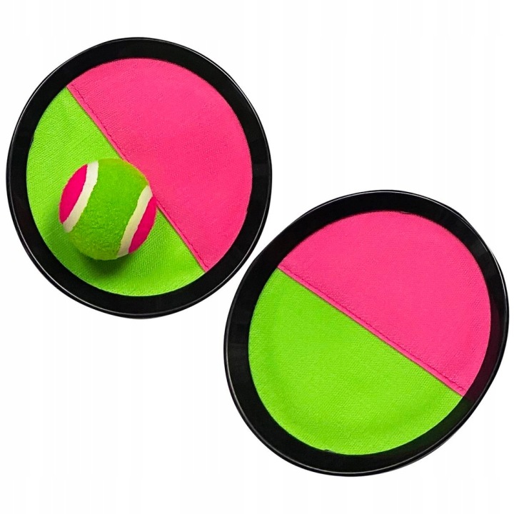 Enero Toys Набір ігор пляжних 3 в 1 – бадмінтон, catch ball, фрісбі — фото 5
