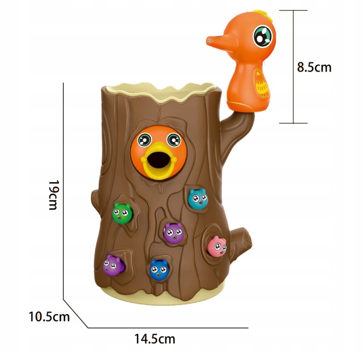GRA MAGNETYCZNA NAKARM PTASZKA ZŁAP ROBAKA WOOPIE Wiek dziecka 3 lata +