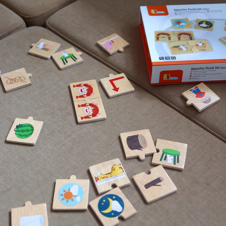 UKŁADANKA MONTESSORI DREWNIANA EDUKACYJNA DOPASUJ PRZECIWIEŃSTWA VIGA 18M+ Kod producenta 6971608446740