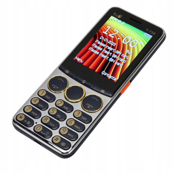 Телефон мобільний T 758 2G, Bluetooth 2.0 великої гучності і багатофункціональний — фото 4