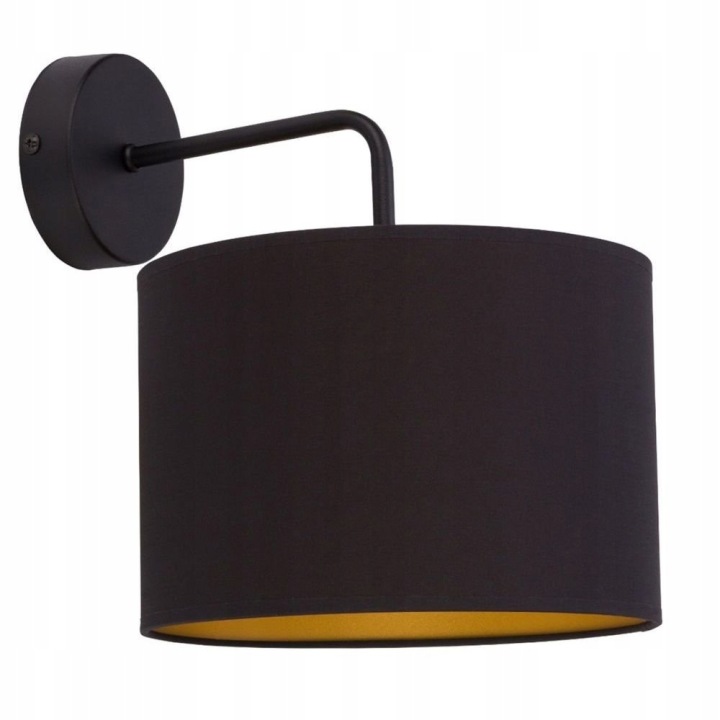 Černá nástěnná lampa Alice B s dekorativním akcentem nad postelí Nowodvorski