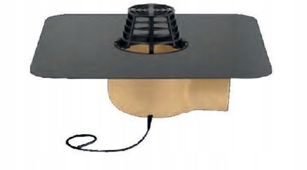 Střešní vpusť Trendy úhlová vyhřívaná-samoregulační 110 mm (60151700)