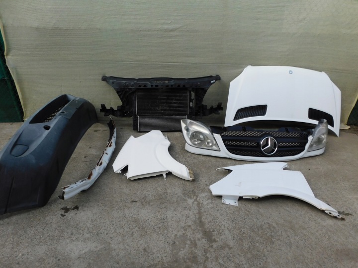 Mercedes Sprinter Avant Complet Capot Radiateur Pare choc Feux phare Aile