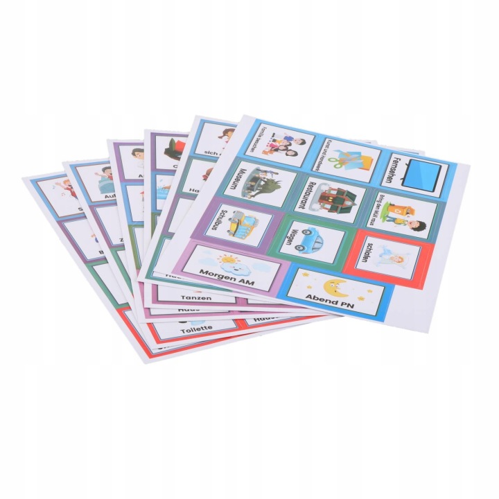 Kids Daily Visual Розклад Routine Cards Розвивальний планер візуальний Німецький — фото 2
