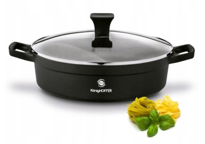 Pánev Indukce Plyn Velká Hluboká Krátké rukojeti Konighoffer Vitello 28 cm