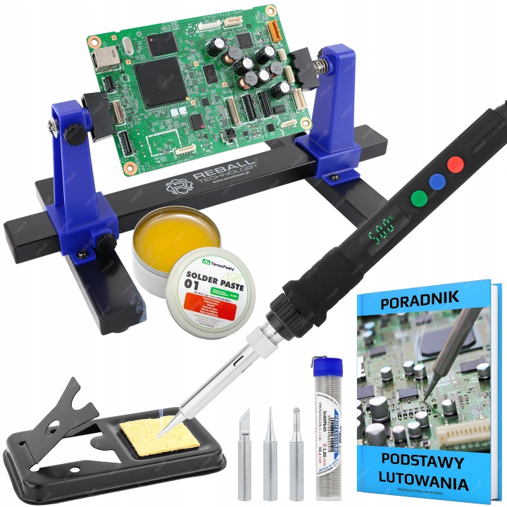 Přesná Páječka 120W Montážní Držák Třetí Ruka ZD-11E Set 10v1