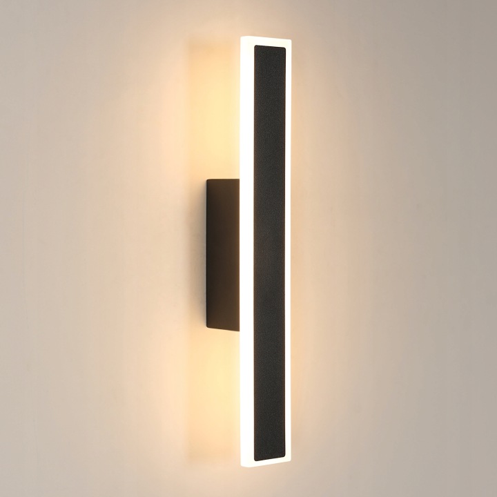 Led nástěnné svítidlo Kinkiet Černé moderní do obýváku chodby 12W 3000K