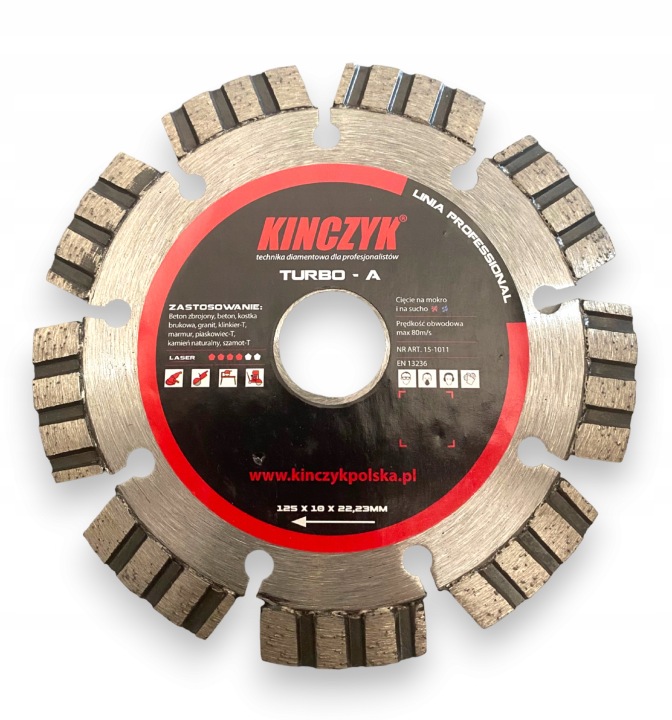 Kińyk Diamantový Kotouč Turbo A 125 mm Beton