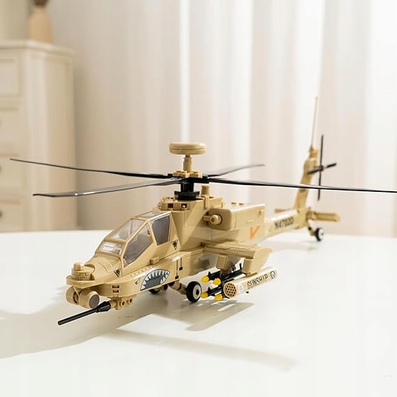 Реалістичний AH-64 APACHE гелікоптер KLOCKI для 10+ — фото 2