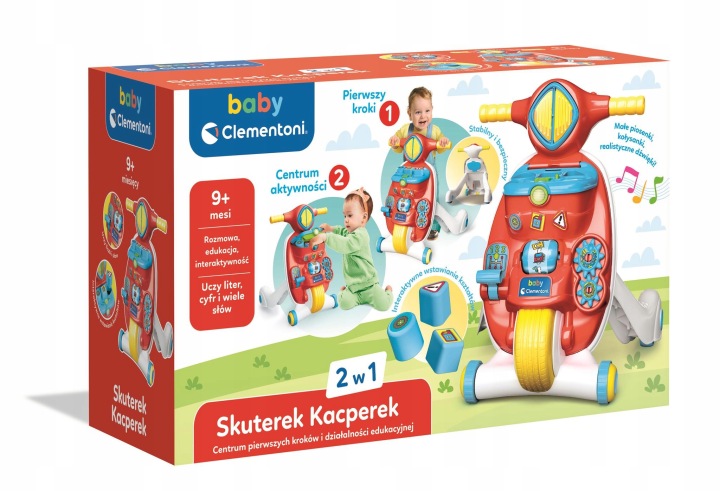 CLEMENTONI Скутер KACPEREK ходунки для малюка +9 м- cy Clementoni