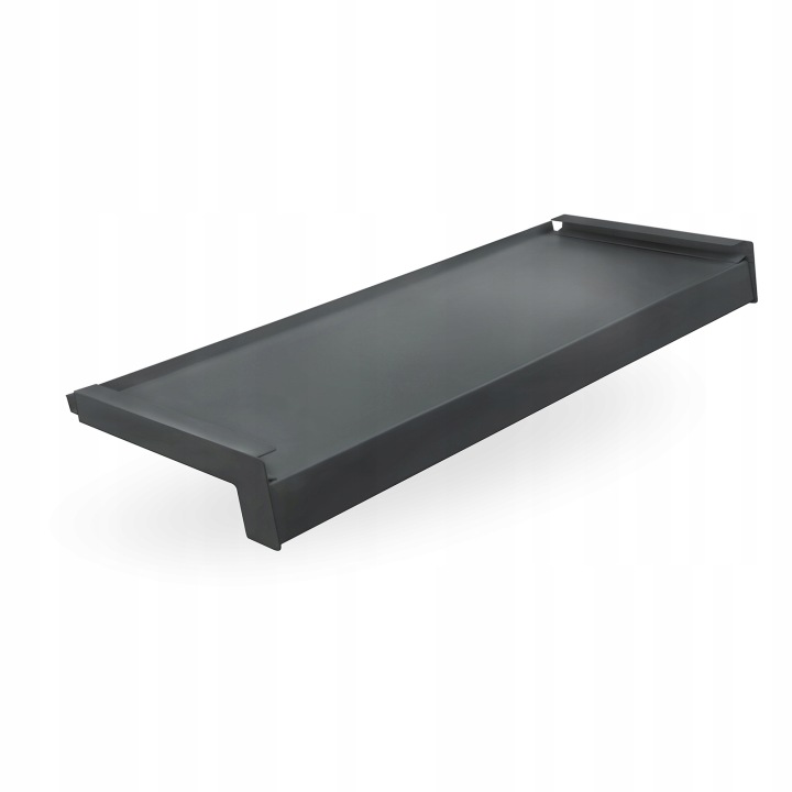 Vnější parapet Alu z hliníku, Pvc krytky, šířka 20 cm, délka 120 cm, Antracit