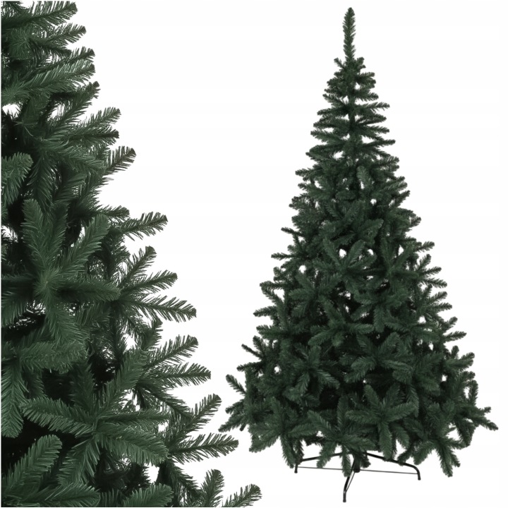Umělý vánoční stromeček 201 220 cm smrk borovice, tenké jehlice jako živé