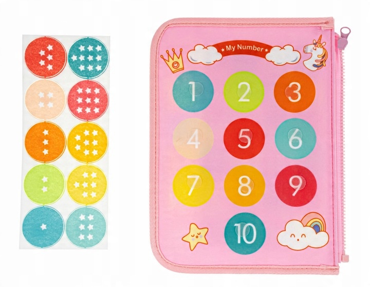 MANIPULATION BOARD SUITCASE PUZZLE MONTESSORI GAME WITH VELCRO FOR CHILDREN Packaging status original