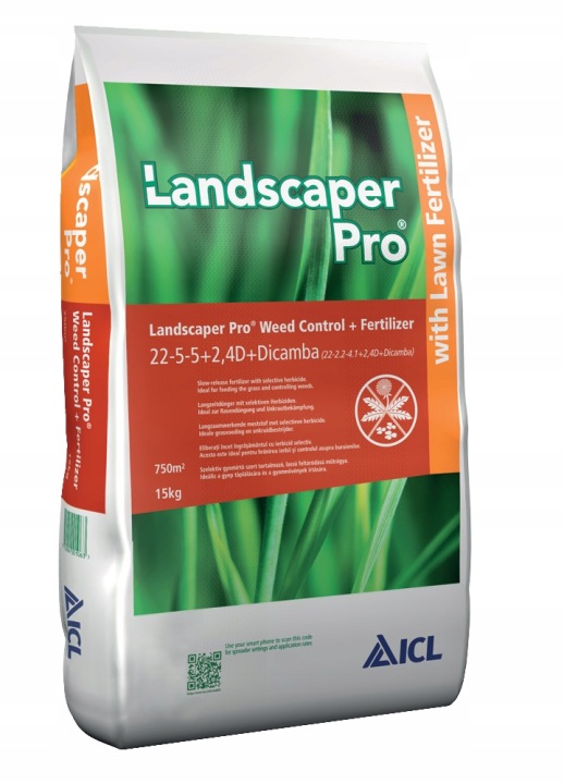 Landscaper Pro Weed Control 15 Kg 2v1 hnojivo proti plevelům