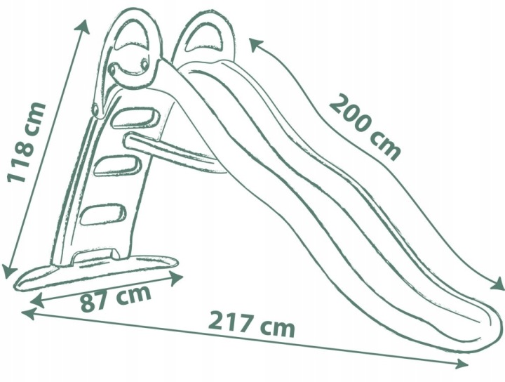 BLOKOVANÉ SMOBY Slide Life Funny зелений — фото 3