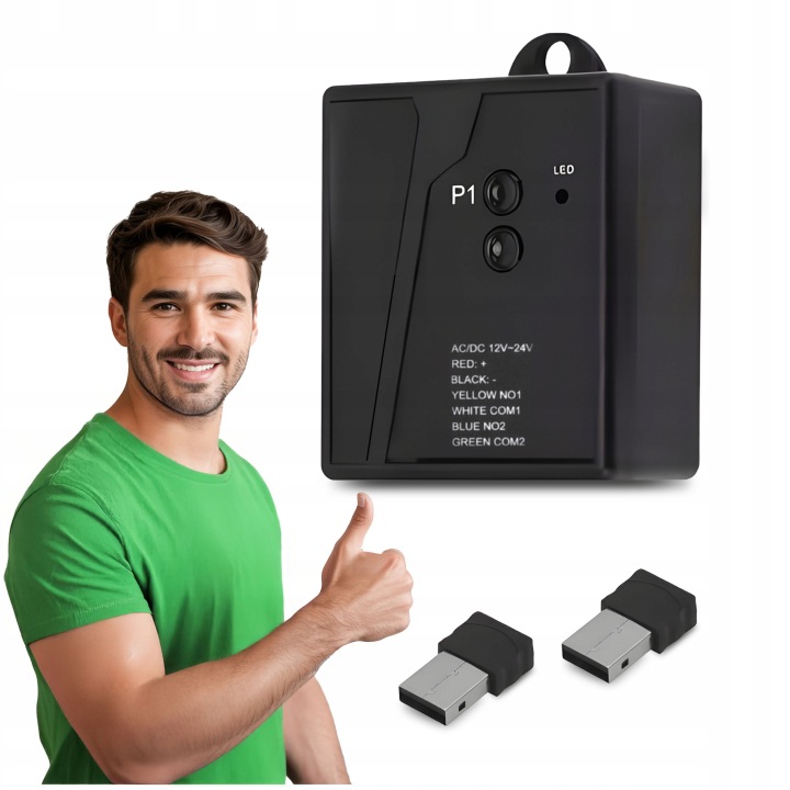 Automobilový rádiový přijímač Automatické otevírání brány 2xUSB Ble