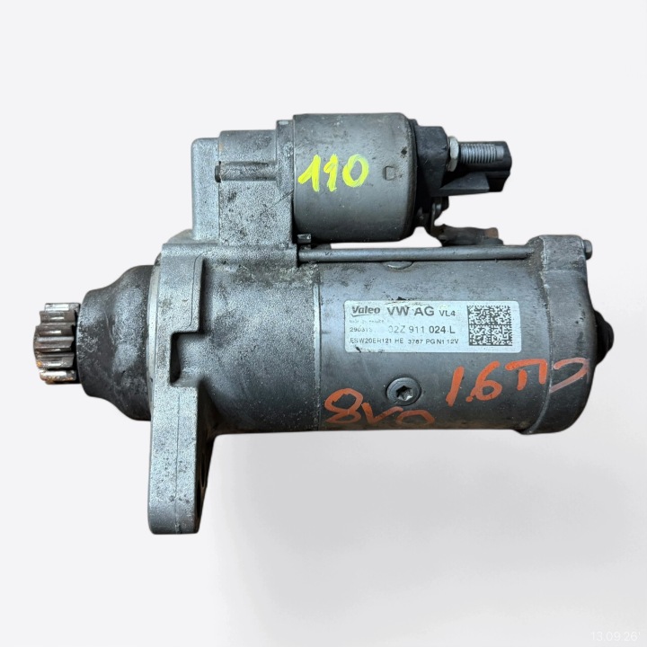 startér STARTER originál VW VOLKSWAGEN AUDI SKODA SEAT 02Z911024L