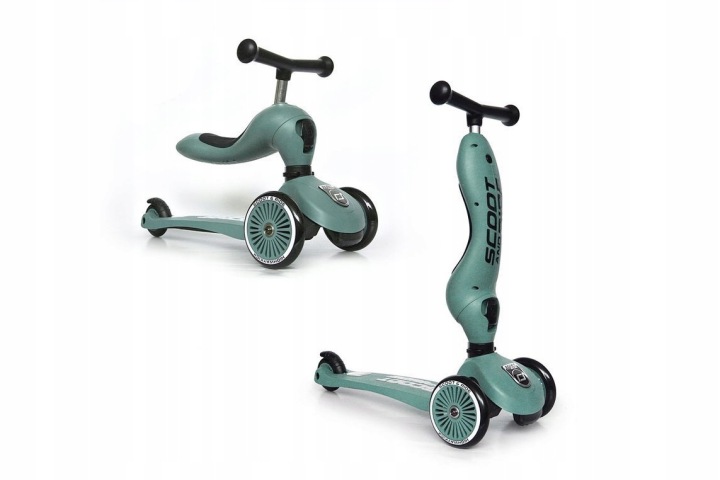 Scoot & Ride Каталка самокат 2 в 1 Highwaykick 1 forest — фото 11