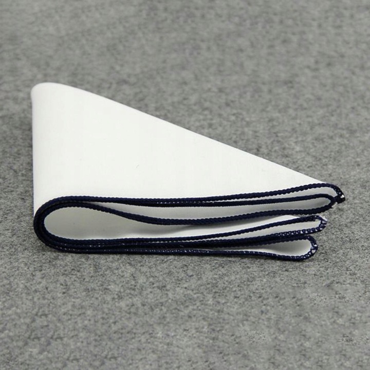 Pocket Square Для чоловіків Бавовна Wedding Pocket Рушник Хустинка Adult Темно-синій — фото 3