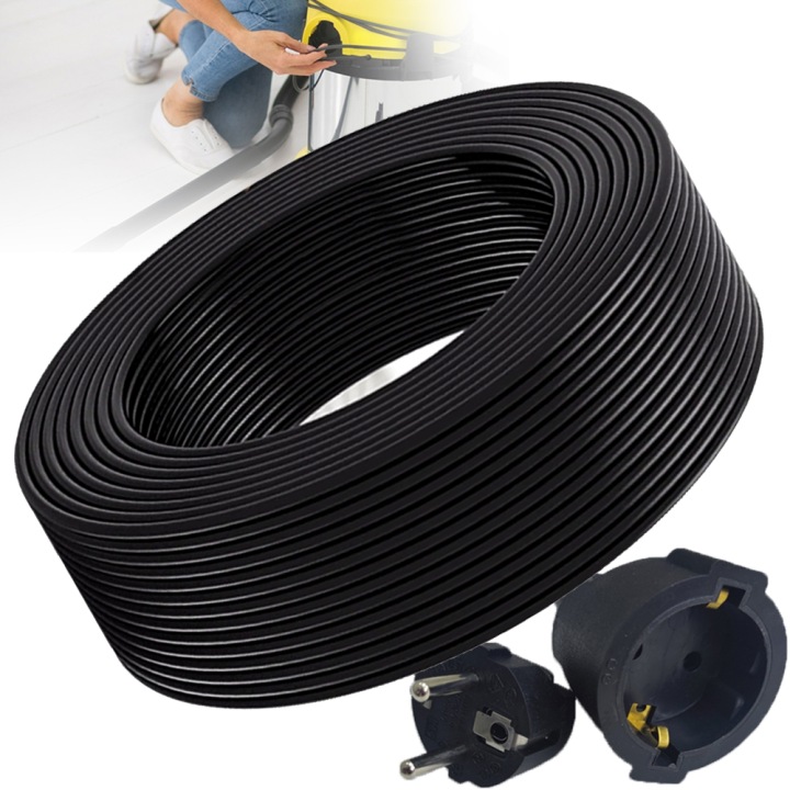 Prodlužovací Kabel Pro Zahradní Světla Stavební Sekačky Silná Šňůra 3x0.75MM 30M