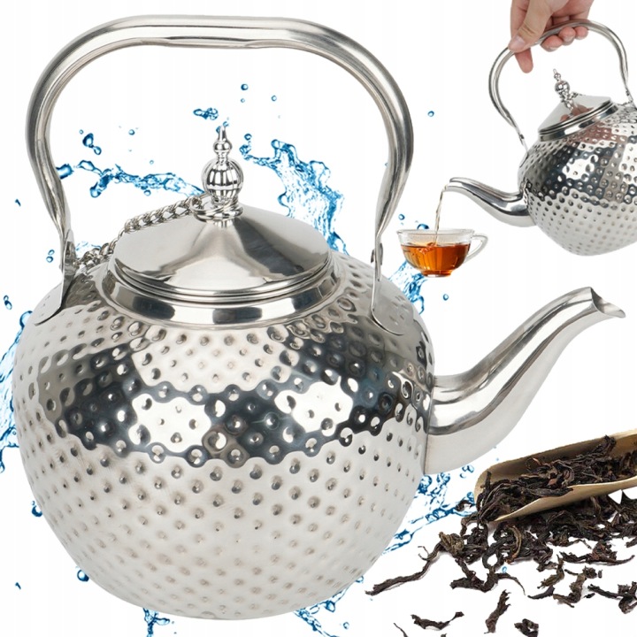 Konvice Z Ocelového Plechu S NÁLEVKOu A Víkem Objem 60 Oz Stříbrná