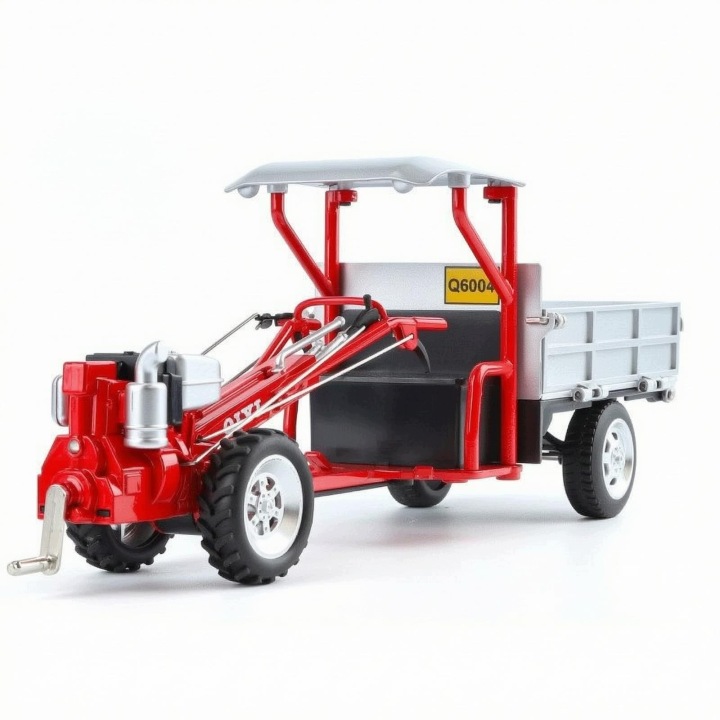 Сплав Дітей Farm Транспортний засіб Синій Трактор Toy Truck Модель з Trailer Червоний — фото 7