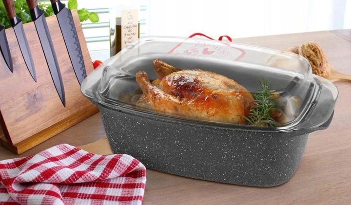 Pekáč se skleněným víkem Provence Gourmet 32x20cm